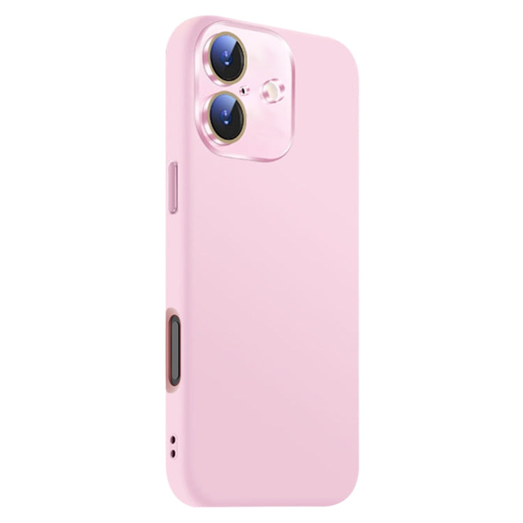 For iPhone 16 Nano Lens Cover Liquid Silicone Phone Case