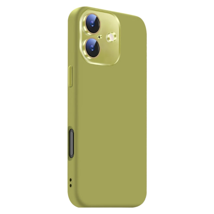 For iPhone 16 Nano Lens Cover Liquid Silicone Phone Case