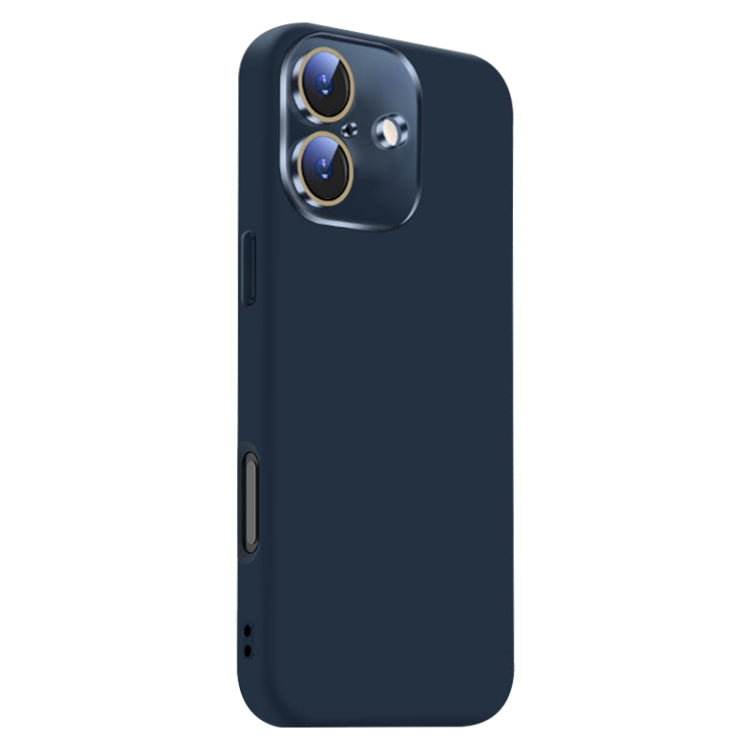 For iPhone 16 Nano Lens Cover Liquid Silicone Phone Case
