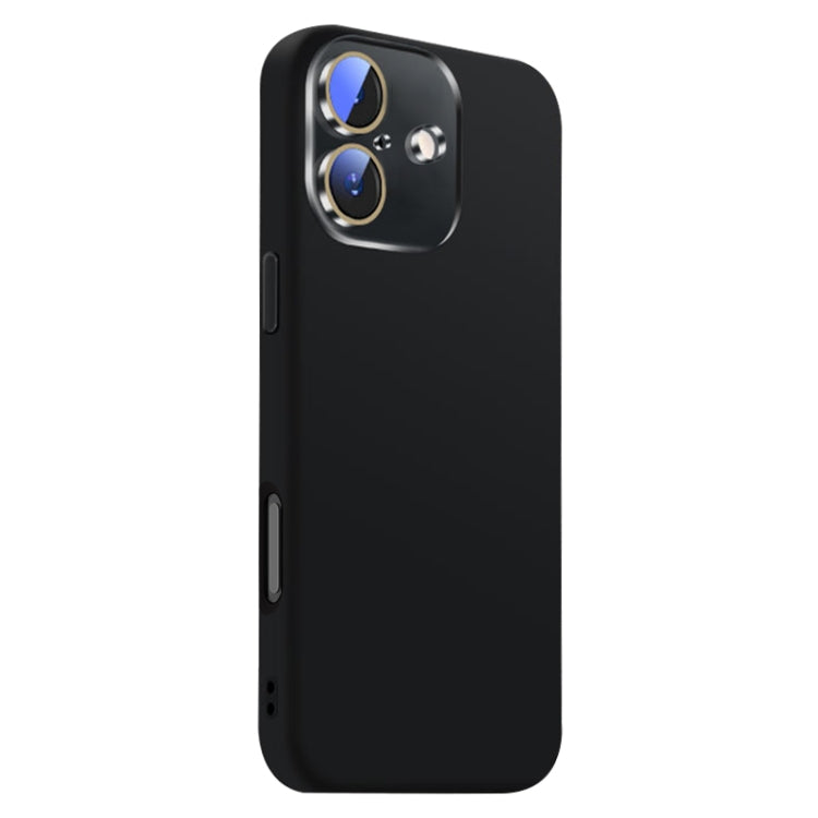 For iPhone 16 Nano Lens Cover Liquid Silicone Phone Case