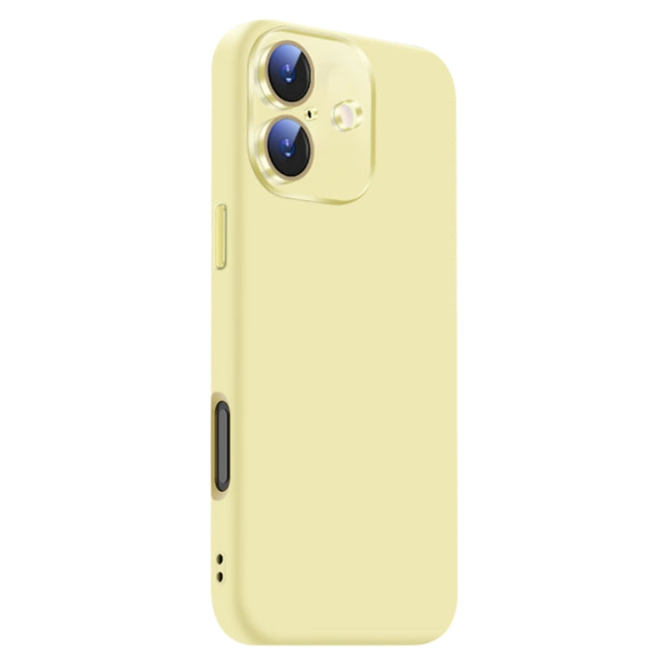 For iPhone 16 Nano Lens Cover Liquid Silicone Phone Case