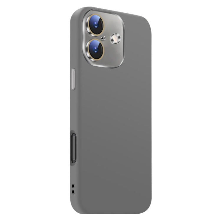 For iPhone 16 Nano Lens Cover Liquid Silicone Phone Case