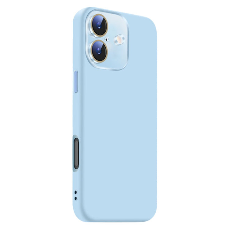 For iPhone 16 Nano Lens Cover Liquid Silicone Phone Case