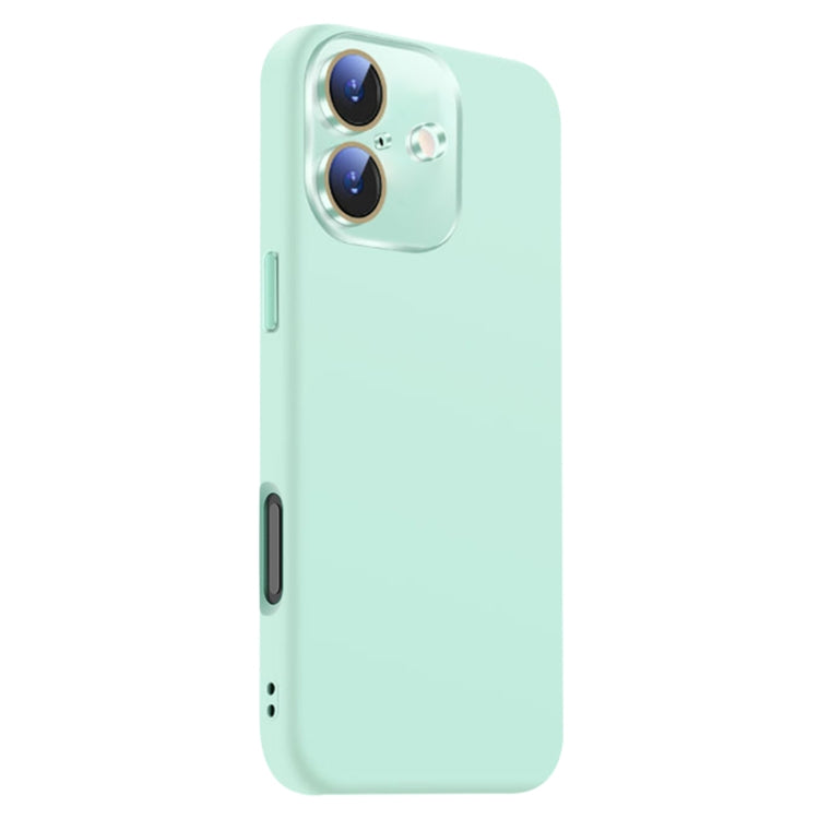 For iPhone 16 Nano Lens Cover Liquid Silicone Phone Case