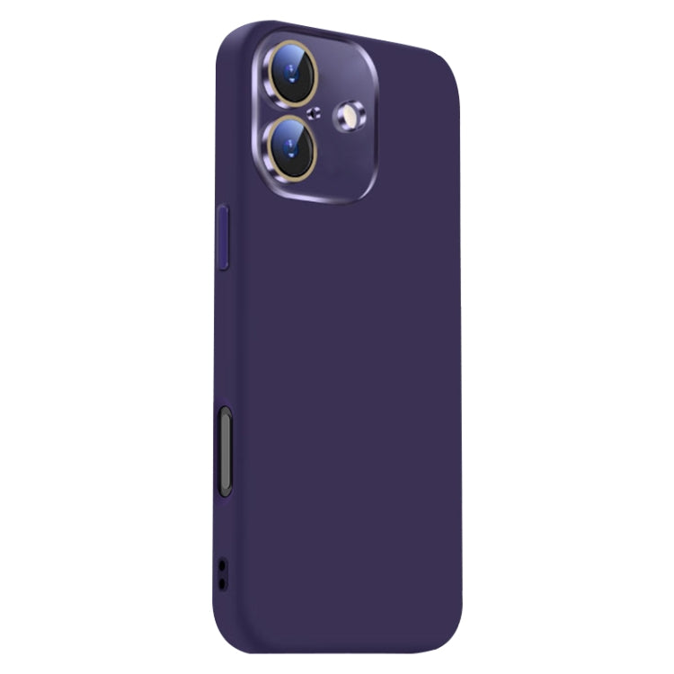 For iPhone 16 Nano Lens Cover Liquid Silicone Phone Case