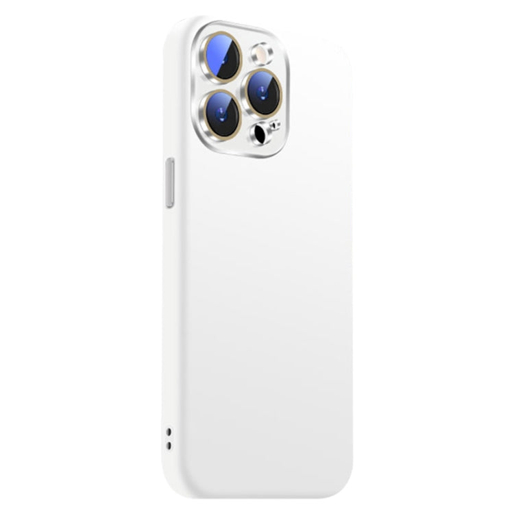 For iPhone 15 Pro Nano Lens Cover Liquid Silicone Phone Case
