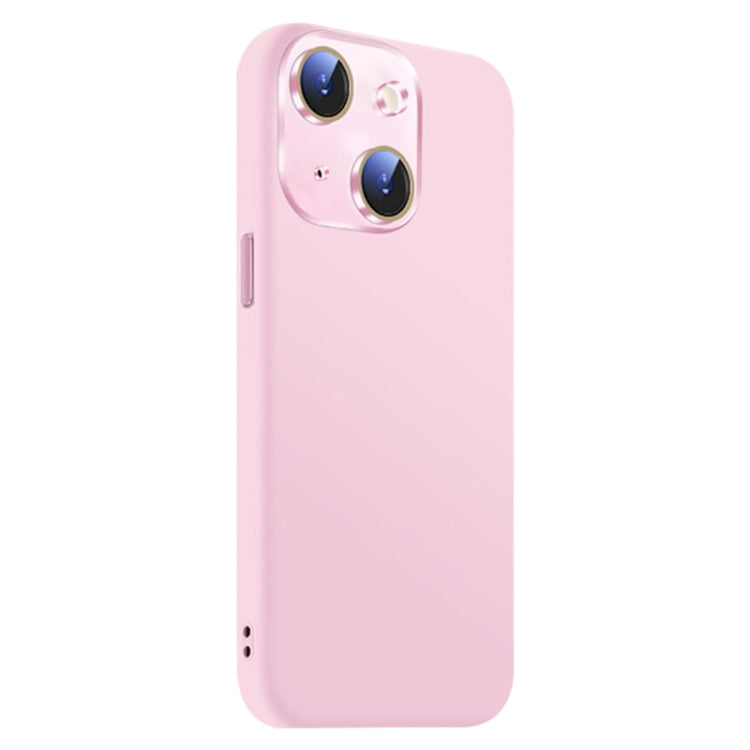 For iPhone 15 Nano Lens Cover Liquid Silicone Phone Case