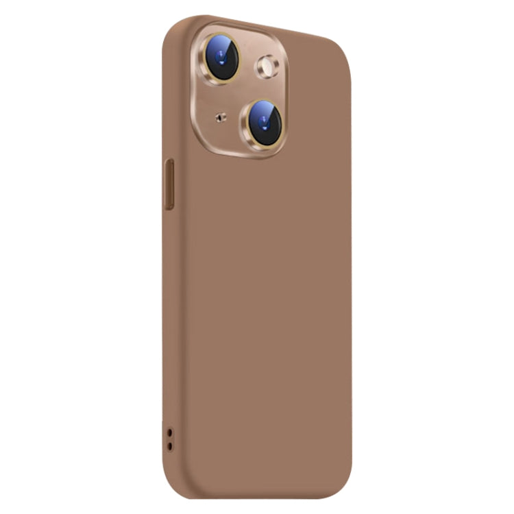 For iPhone 14 Plus Nano Lens Cover Liquid Silicone Phone Case