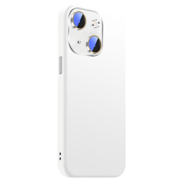 For iPhone 14 Nano Lens Cover Liquid Silicone Phone Case