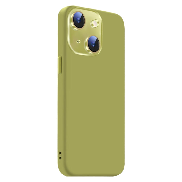 For iPhone 14 Nano Lens Cover Liquid Silicone Phone Case