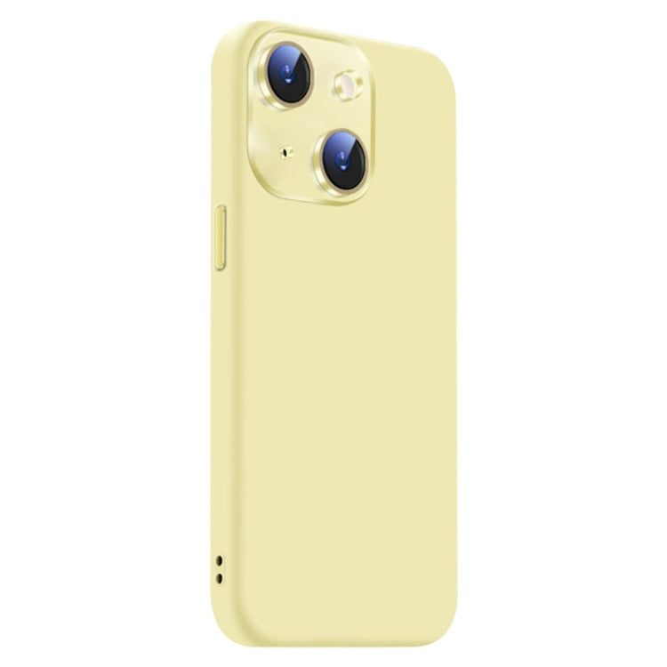 For iPhone 14 Nano Lens Cover Liquid Silicone Phone Case