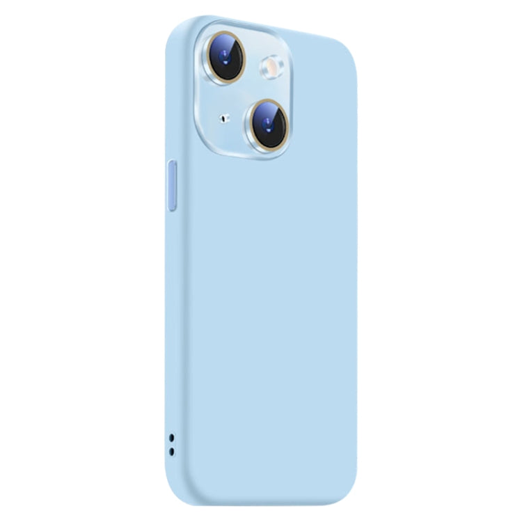 For iPhone 14 Nano Lens Cover Liquid Silicone Phone Case