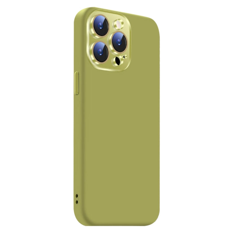For iPhone 13 Pro Nano Lens Cover Liquid Silicone Phone Case