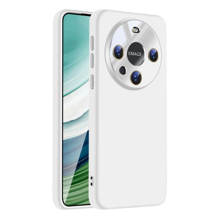 For Huawei Mate 60 Nano Lens Cover Liquid Silicone Phone Case