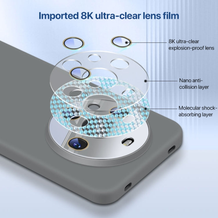 For Huawei Mate 50 Pro Nano Lens Cover Liquid Silicone Phone Case