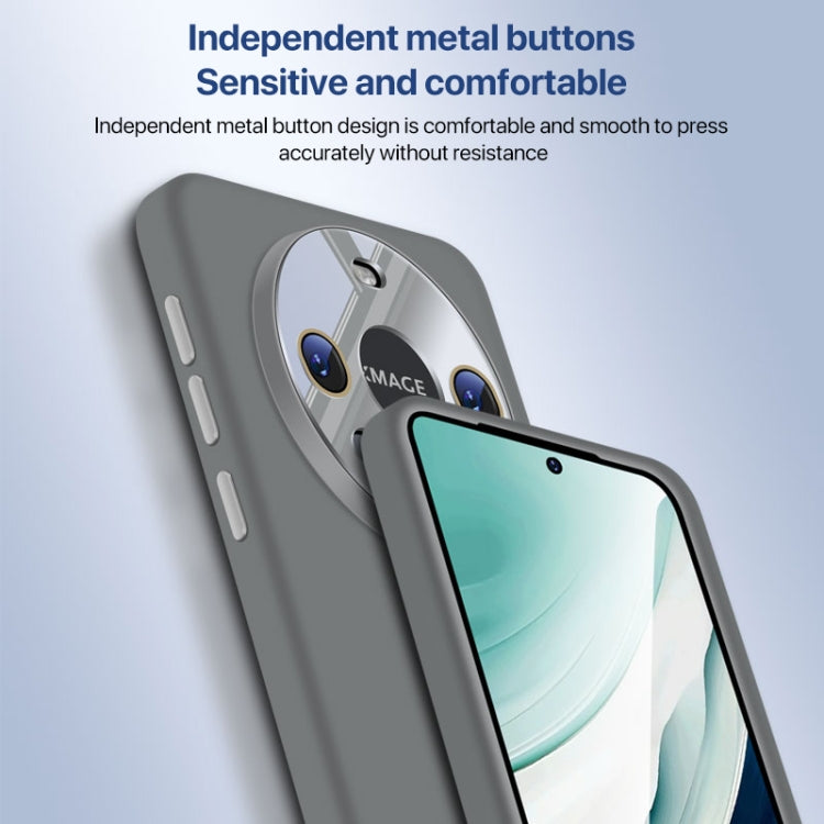 For Huawei Mate 60 Nano Lens Cover Liquid Silicone Phone Case