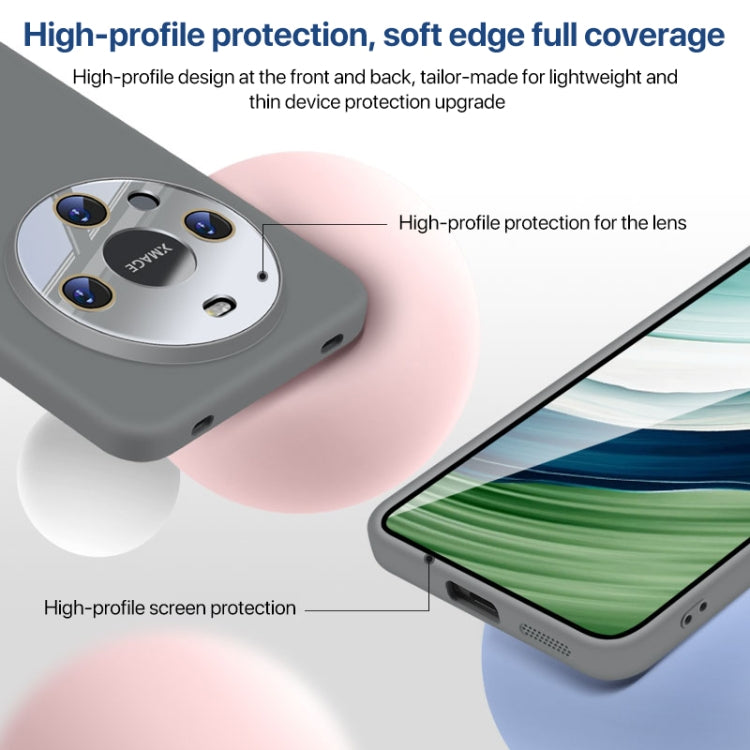 For Huawei Mate 60 Nano Lens Cover Liquid Silicone Phone Case