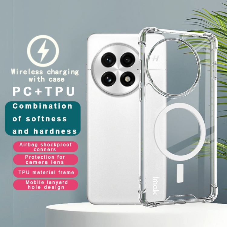For OnePlus 13 imak Space Shield PC + TPU Airbag Shockproof MagSafe Phone Case - Transparent