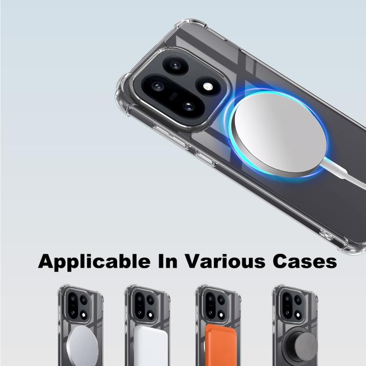 For OnePlus 15 imak Space Shield PC + TPU Airbag Shockproof MagSafe Phone Case - Transparent