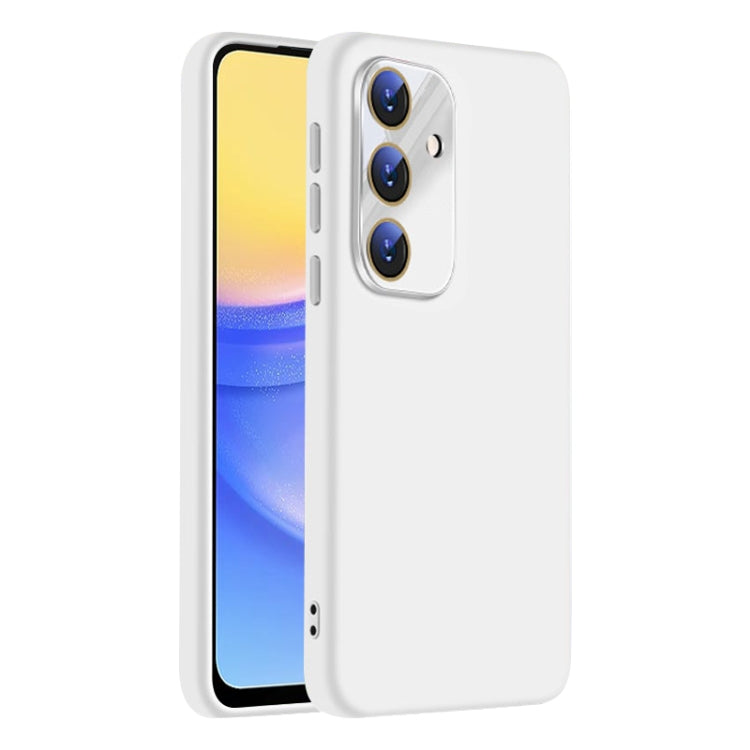 For Samsung Galaxy A15 Nano Lens Cover Liquid Silicone Phone Case