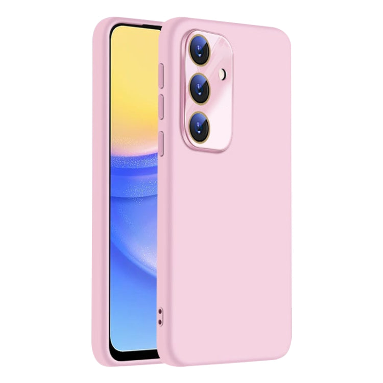 For Samsung Galaxy A15 Nano Lens Cover Liquid Silicone Phone Case