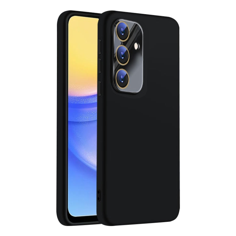 For Samsung Galaxy A15 Nano Lens Cover Liquid Silicone Phone Case