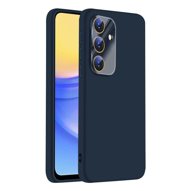 For Samsung Galaxy A15 Nano Lens Cover Liquid Silicone Phone Case
