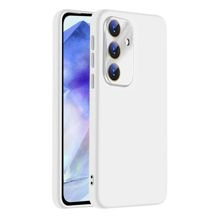 For Samsung Galaxy A55 5G Nano Lens Cover Liquid Silicone Phone Case