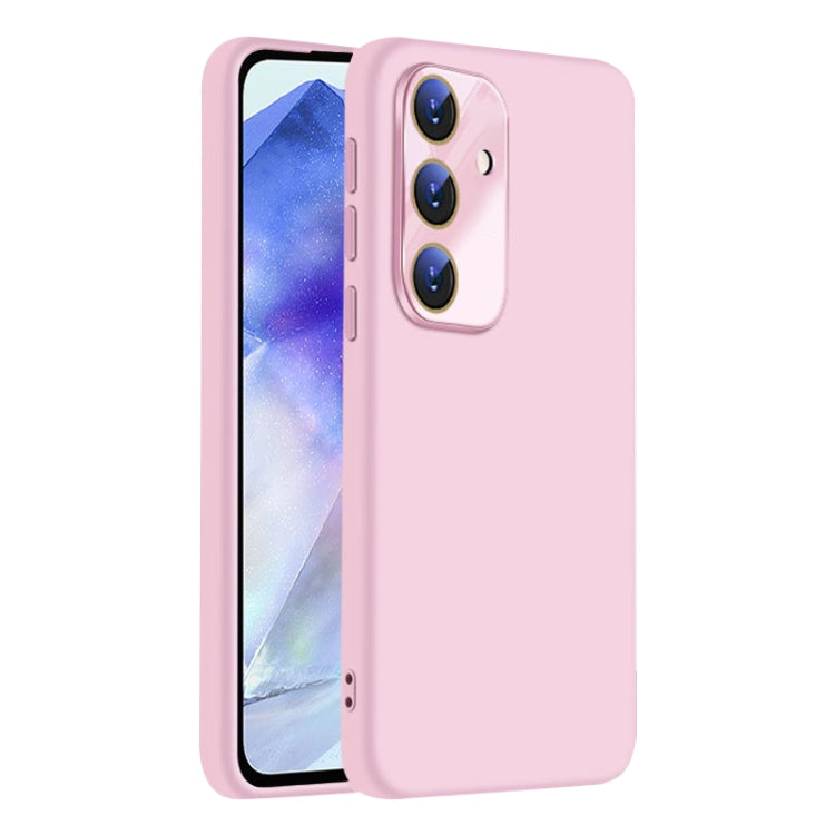 For Samsung Galaxy A55 5G Nano Lens Cover Liquid Silicone Phone Case