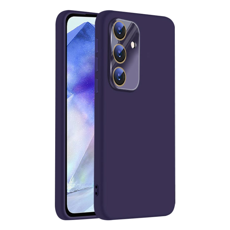 For Samsung Galaxy A55 5G Nano Lens Cover Liquid Silicone Phone Case