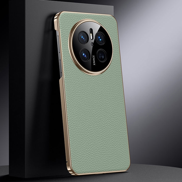 For Huawei Mate 70 Genuine Leather PC Phone Case