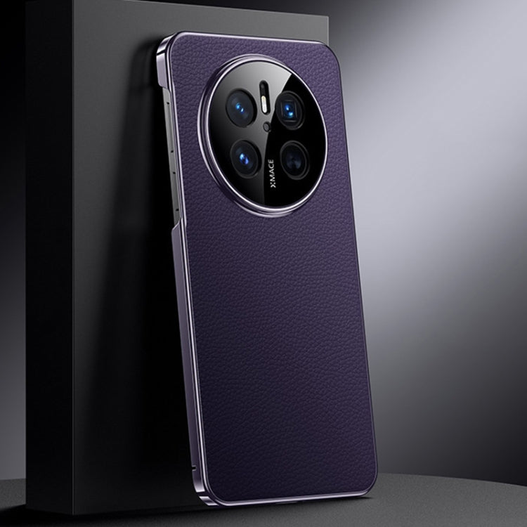 For Huawei Mate 70 Genuine Leather PC Phone Case