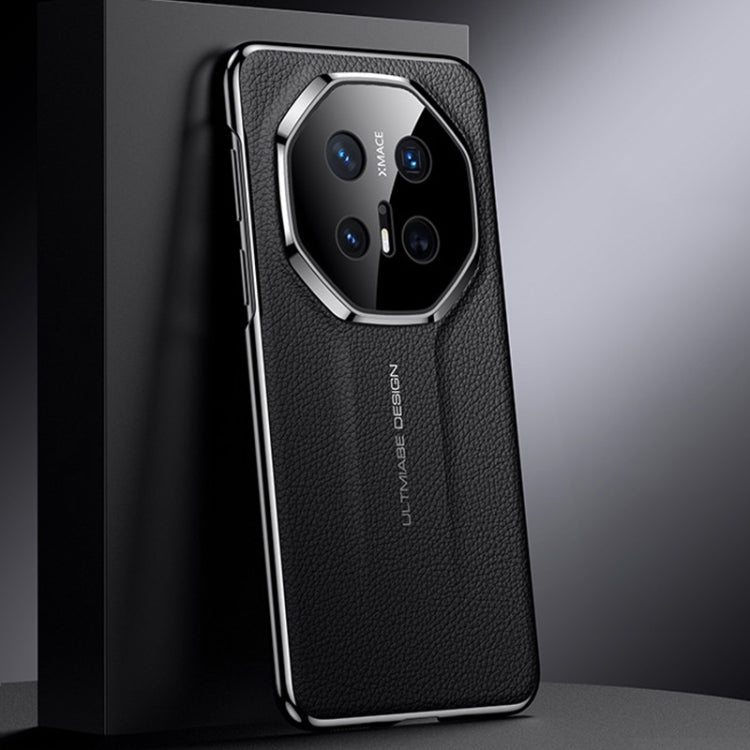 For Huawei Mate 70 RS Ultimate Genuine Leather PC Phone Case