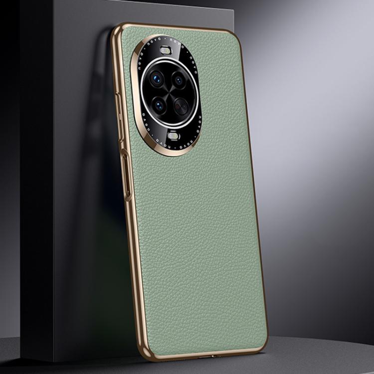 For Huawei nova 14 Pro Genuine Leather PC Phone Case