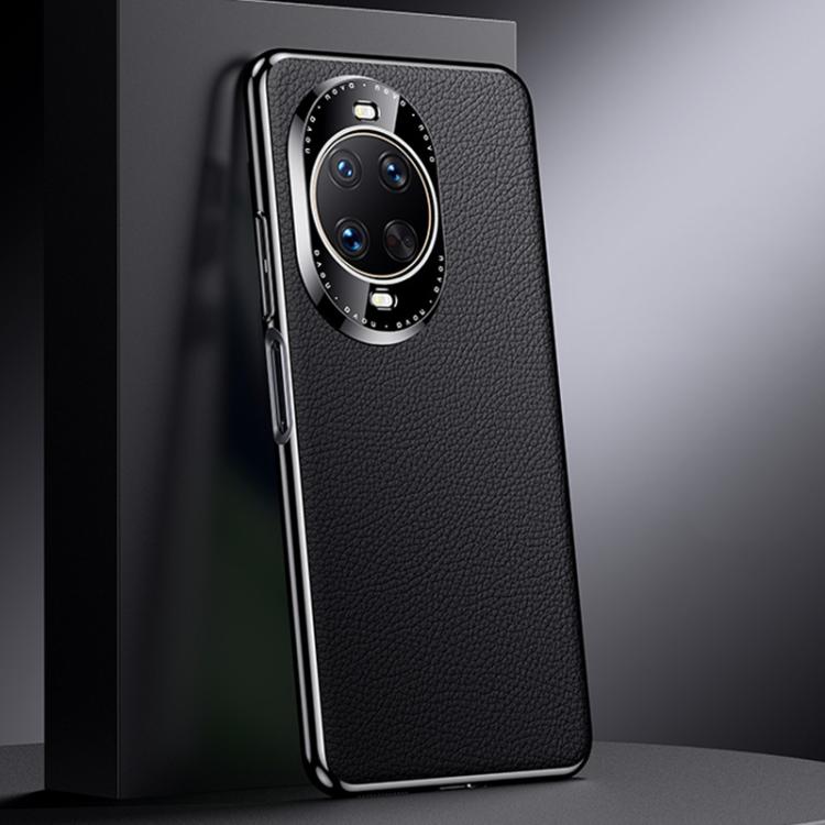 For Huawei nova 14 Ultra Genuine Leather PC Phone Case