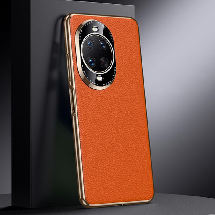 For Huawei nova 14 Ultra Genuine Leather PC Phone Case