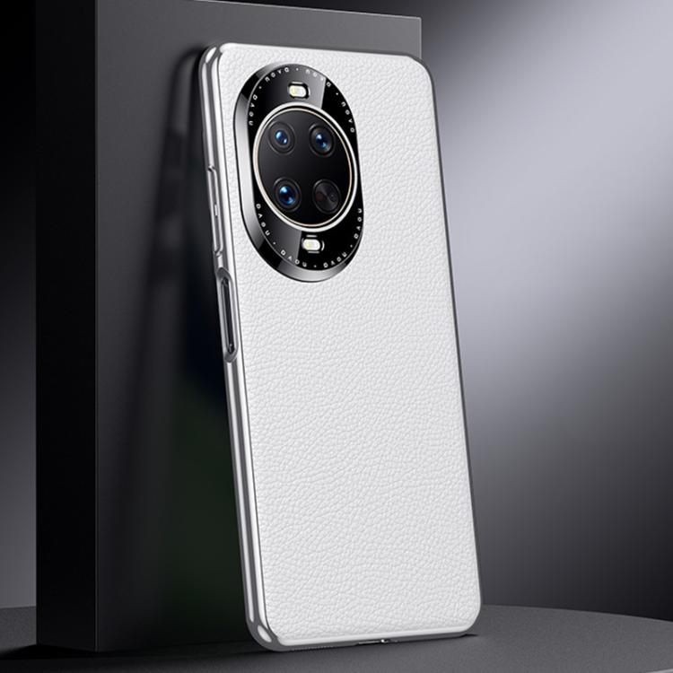 For Huawei nova 14 Ultra Genuine Leather PC Phone Case