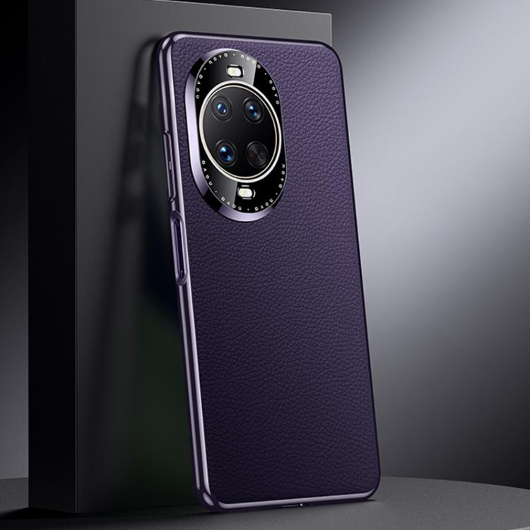 For Huawei nova 14 Ultra Genuine Leather PC Phone Case