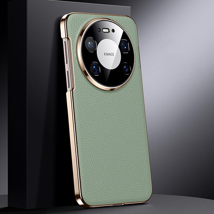 For Huawei Mate 80 Pro Max Genuine Leather PC Phone Case