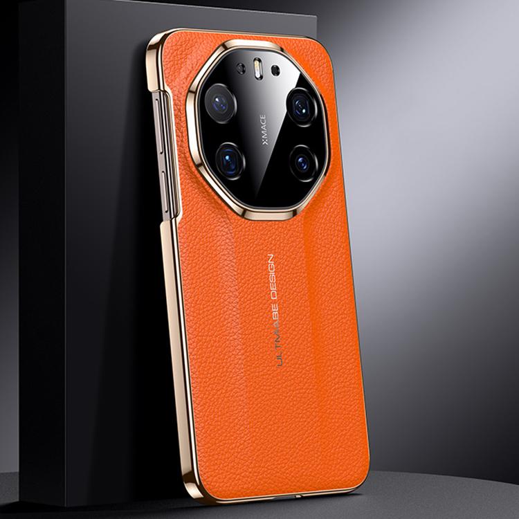 For Huawei Mate 80 RS Ultimate Genuine Leather PC Phone Case