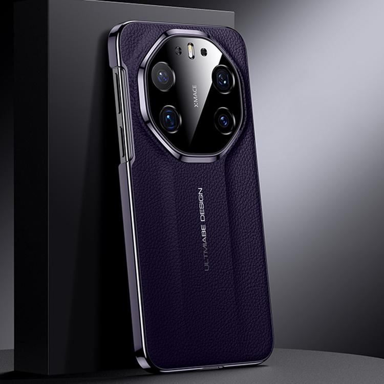 For Huawei Mate 80 RS Ultimate Genuine Leather PC Phone Case