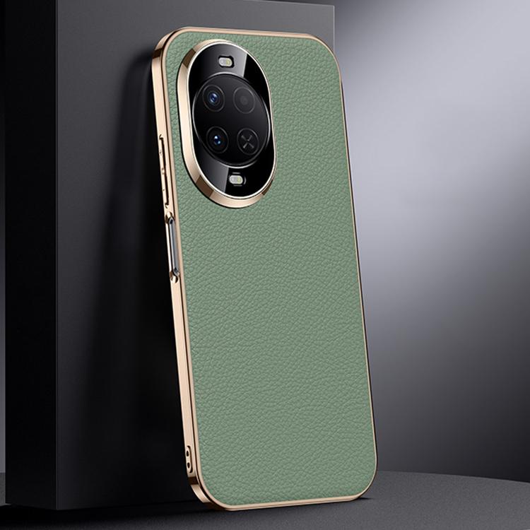 For Huawei nova 15 Genuine Leather PC Phone Case