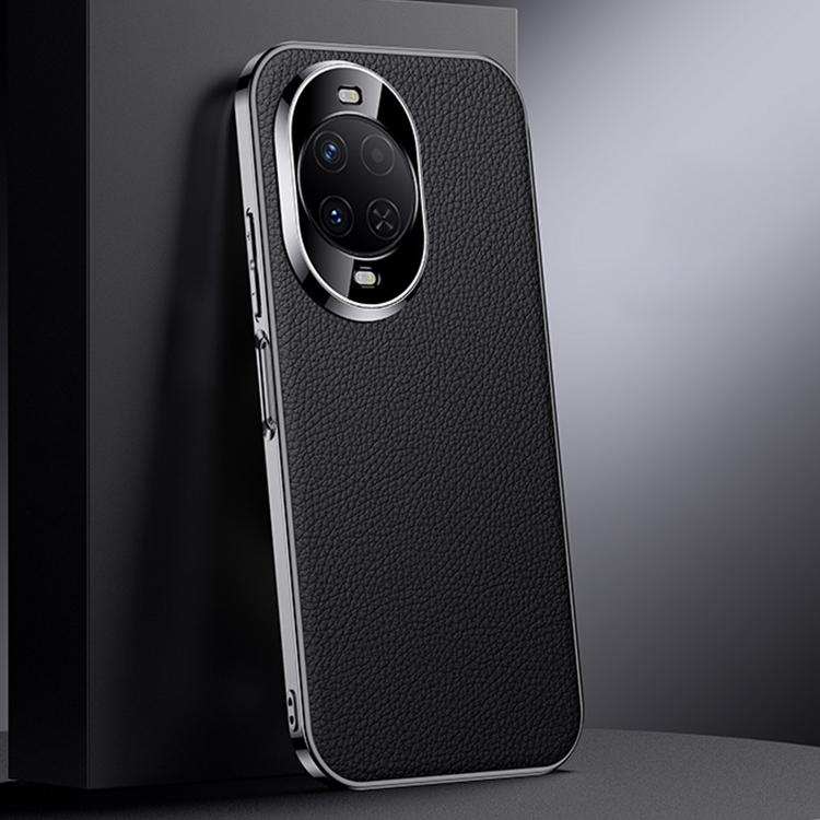 For Huawei nova 15 Genuine Leather PC Phone Case
