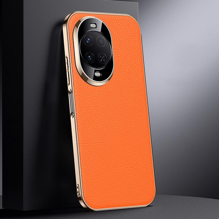 For Huawei nova 15 Genuine Leather PC Phone Case