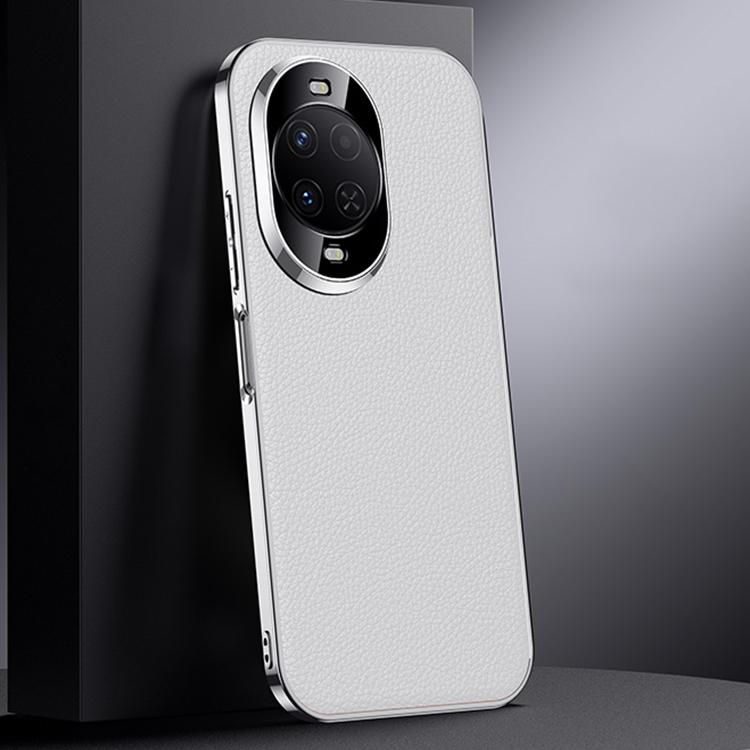 For Huawei nova 15 Genuine Leather PC Phone Case