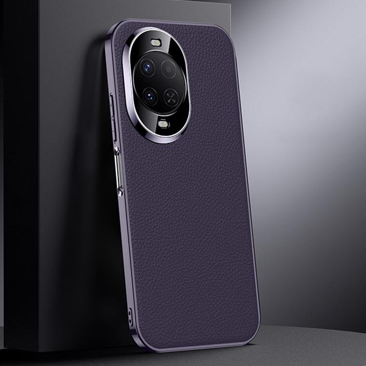 For Huawei nova 15 Genuine Leather PC Phone Case