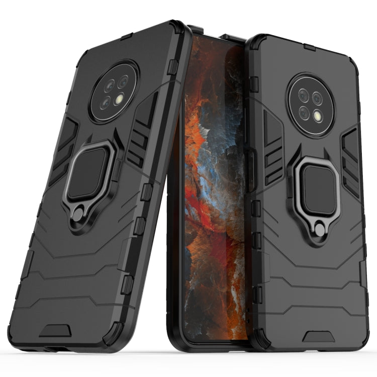 For Huawei Enjoy 20 Plus Shockproof PC + TPU Protective Case with Magnetic Ring Holder