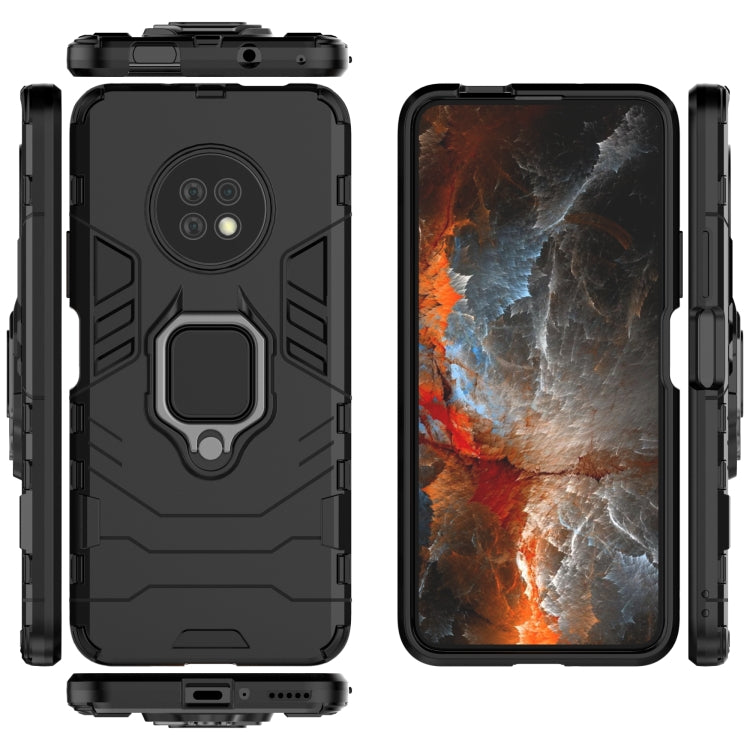 For Huawei Enjoy 20 Plus Shockproof PC + TPU Protective Case with Magnetic Ring Holder