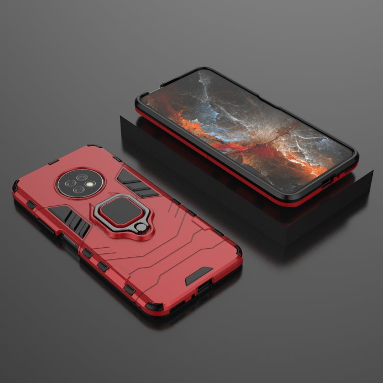 For Huawei Enjoy 20 Plus Shockproof PC + TPU Protective Case with Magnetic Ring Holder