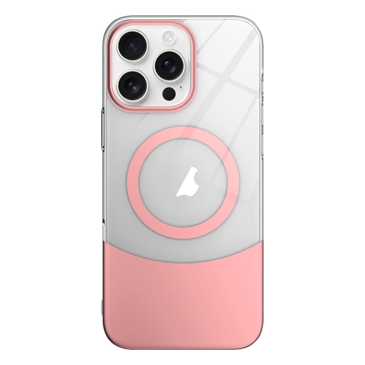 For iPhone 12 Pro Max Slim Color Contrast MagSafe PC Transparent Phone Case